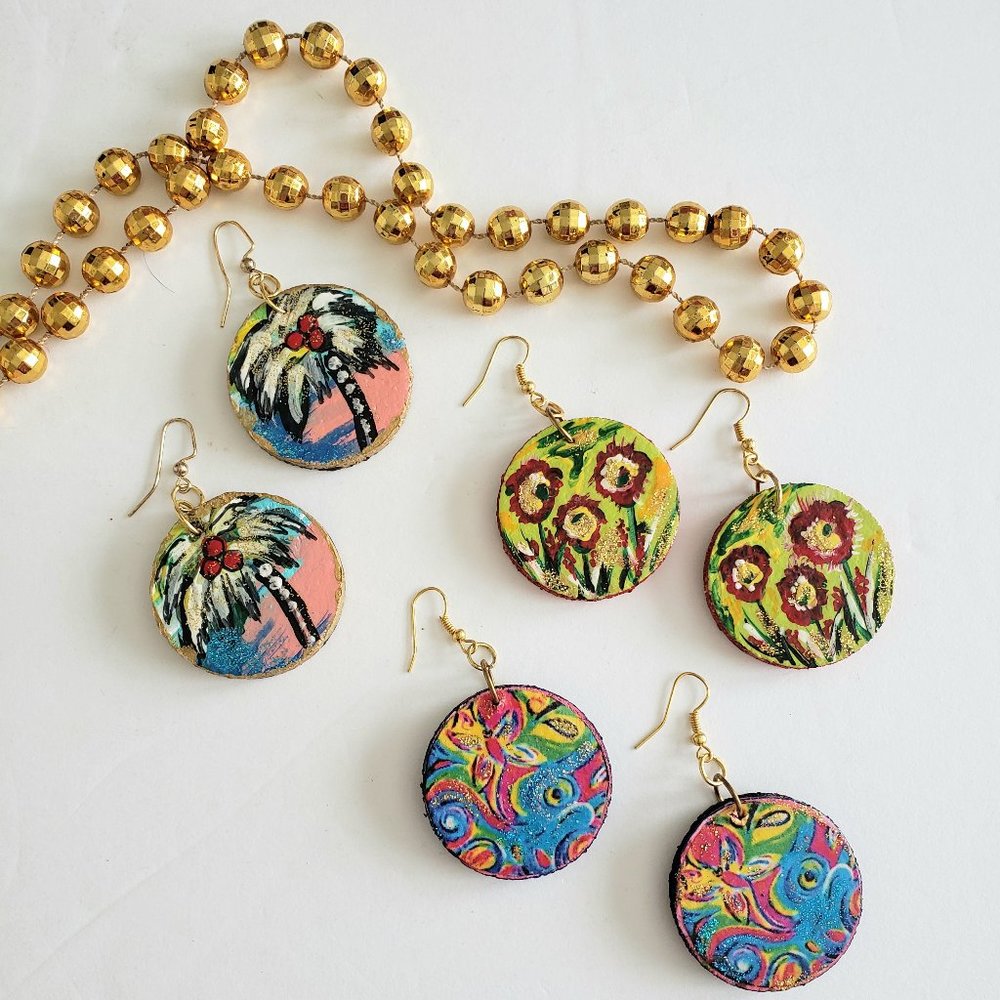 Set of Fashion Dangle Earrings